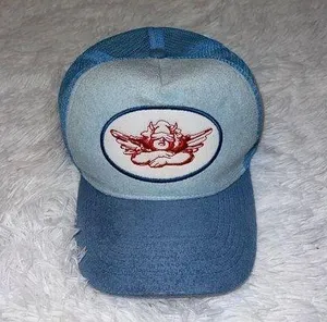 Boys Lie Trucker Hate Blue with Angel Patch on it thumbnail 1