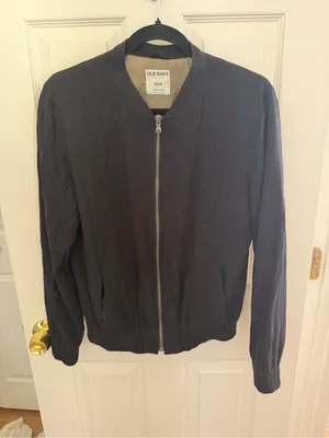 Old Navy Women's Black Bomber Jacket Size Medium thumbnail 2