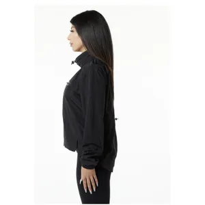 ALPHALETE Women’s Endure Performance Pullover Black Small Athletic Gym Jacket thumbnail 2