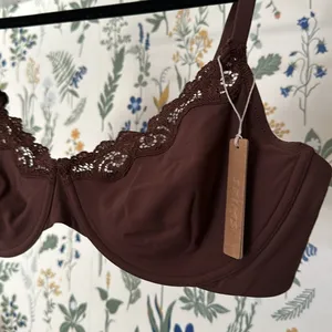 SKIMS FITS EVERYBODY LACE UNDERWIRE BRA COCOA 44D brown‎ NWT thumbnail 6