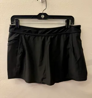 Woman's Black Bathing Suit Skort Large thumbnail 1