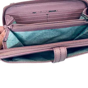 The Sak Leather Studded Wallet Crossbody‎ Purse Convertible Phone Bag Mauve thumbnail 7