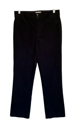 The Essential Collection By Anthropologie Size 4 Navy Corduroy Pants Minimalist thumbnail 1