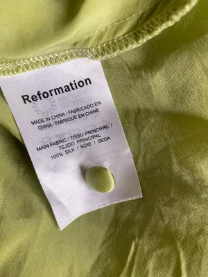 Reformation Erdem Silk Dress in Yucca Size XS thumbnail 4