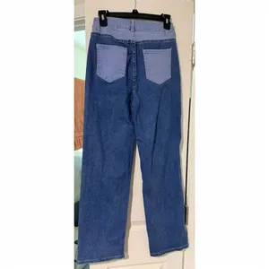 Handmade  Women's Patchwork Denim Pants Multicolor Straight Leg Size S‎ thumbnail 3