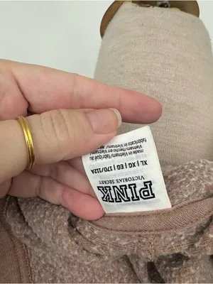 Victoria’s Secret PINK oversized brown hoodie tunic XL thumbnail 3