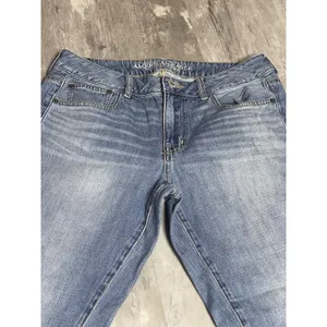 American‎ Eagle Women's Jeans Size 10 Regular Blue High Rise Straight Leg Bag6 thumbnail 4