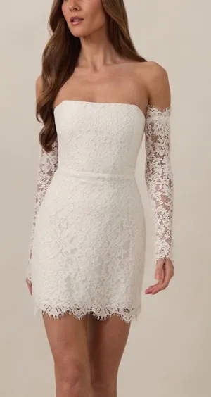 Park & Fifth Minford Mini Dress White thumbnail 1