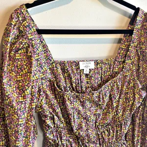 J. Crew Cinched Waist Organic Cotton Top in Liberty Busy Izzy Fabric - size 10 thumbnail 3