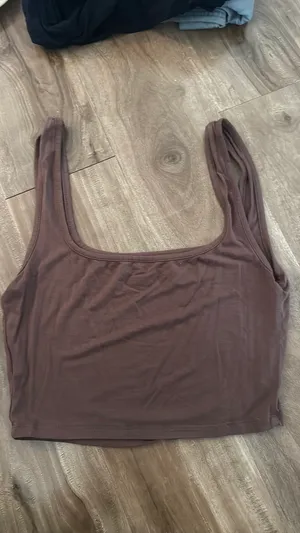 Shein Brown Tank Top Cropped thumbnail 2