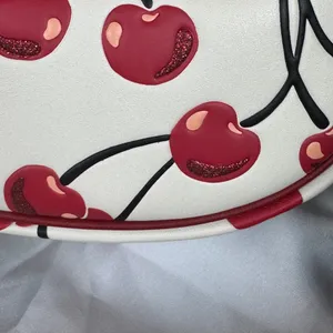 Coach Cherry Print Shoulder Bag in White and Red. #2 thumbnail 7