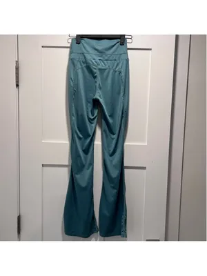 Shein XS Flare Leg Aqua Blue Leggings – Size 2 (b1) thumbnail 4