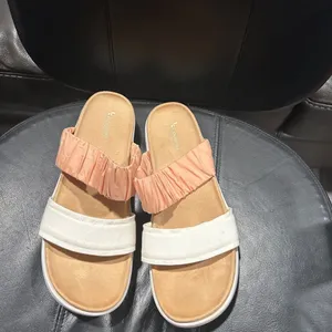 UGG Women's Sandals in Peach and White thumbnail 11