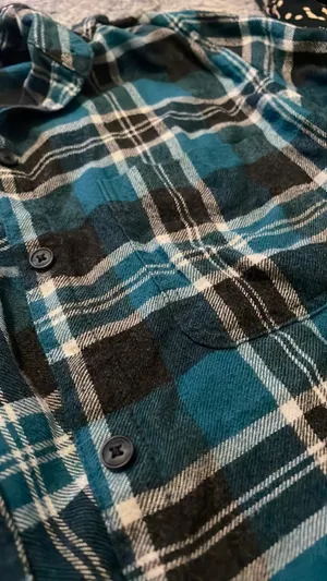 American Eagle Outfitters Blue Flannel thumbnail 3