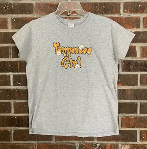 Gildan Vintage Women’s Tennessee Volunteers Flower Baby Tee thumbnail 1