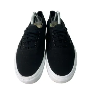 Vans Unisex Off the Wall Black Canvas Low Shoe Size 10.5 or 12 #324 thumbnail 2