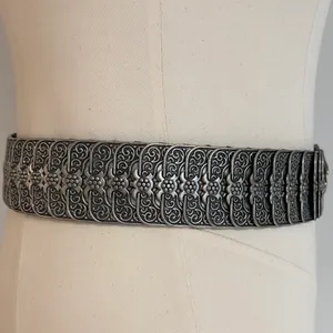 Vintage Metallic Belt NWOT Gray thumbnail 2