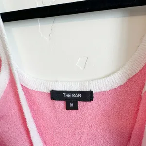 The Bar | Carter Terry Cloth Tank & Wide Leg Sweatpants Set in Pink | Med/Large thumbnail 7