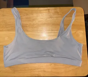 SKIMS Signature Swim Scoop Neck Bikini Top, Large thumbnail 1