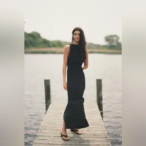NWT Zara Open Back Maxi Evening Dress Size XS/S thumbnail 3