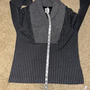 NIKE women’s Yoga Luxe Ribbed Cover Up‎ Sweater gray size M thumbnail 10