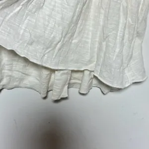 Lucky Brand White Embroidered Tassel‎ Tie Square Neck Peasant Tunic Top Medium thumbnail 7