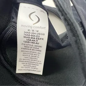 Moving Comfort Vixen Sports Bra Womens M 34AB-36A Black High Impact NWT thumbnail 7