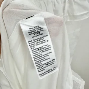 NEW J.Crew Ravenna Dress Ramie Ruffle Lightweight Smocked Midi White Small thumbnail 10
