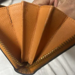 Coach Tan/ orangish Leather Wallet thumbnail 16