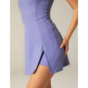 Beyond Yoga Spacedye Court Appeal Mini Dress Size XL Indigo Heather Athleisure thumbnail 10