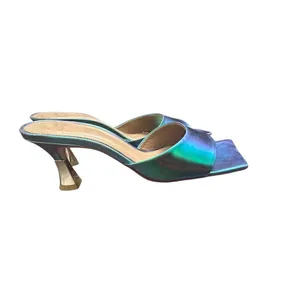 Wittner Luiza Luster Holographic Leather Flared Sandal thumbnail 3