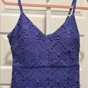GUESS Purple Lace‎ Sheath Dress Size 6 NWT thumbnail 4