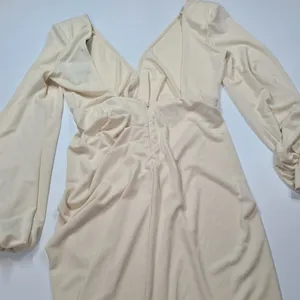 Michael Costello x REVOLVE Bowery Maxi Dress in Cream Small thumbnail 9