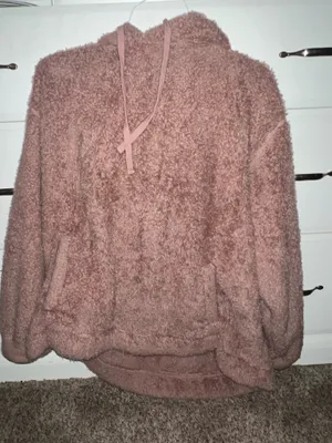 Pink fuzzy sweatshirt Size 2X thumbnail 1