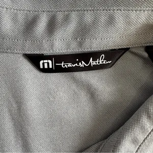 Travis Mathew Polo Women's M Gray Silver Polyester Short Sleeve Golf Top thumbnail 4