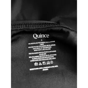 Quince Italian Cami One Piece Swimsuit Black Size Small NEW thumbnail 7