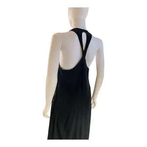 Ladakh XL Black Maxi Dress Halter‎ Sleeveless Crisscross Back Casual Party thumbnail 4