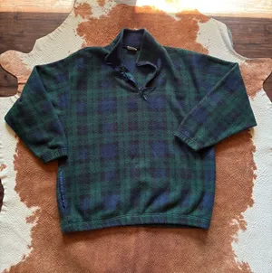 1990's Bugle Boy men's fleece winter quarter zip Size XL thumbnail 1
