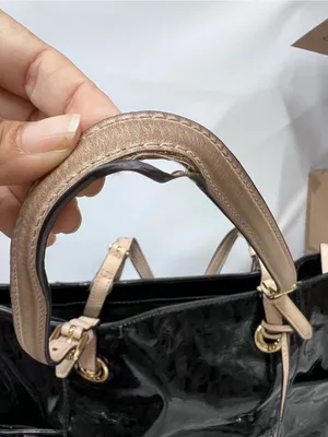 Michael Kors Black Patent Tote w/adjustable Straps thumbnail 2