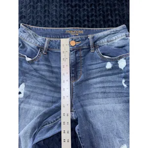 Maurices Mid-Rise Destressed Jeans Distressed‎ Denim Casual Everyday Size M thumbnail 8