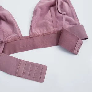 Skims Rose Mauve Clay Plunge Unlined Bralette thumbnail 7