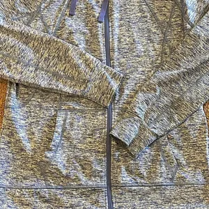 CG by Champion Duo Dry Purple Chambray Zip Up Hoodie, Size L thumbnail 2