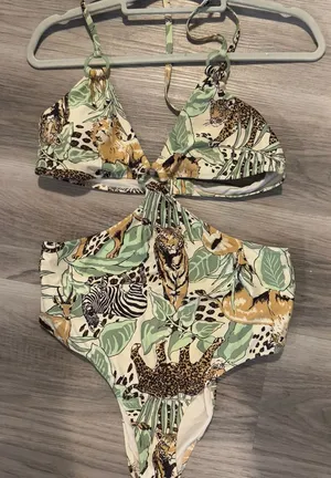 Aerie Large African Animal Monokini thumbnail 1