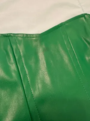 Princess Polly Jessica PU Bustier Top Green thumbnail 6