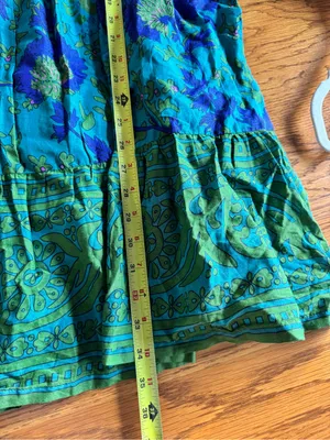 Natural Life Women’s Tiered Floral Dress Bell XL Sleeves Boho Cottage Core thumbnail 5