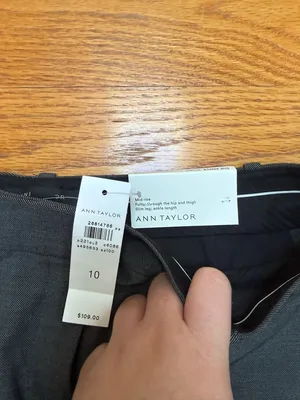 🙂Ann Taylor Dark Gray Dress Pants thumbnail 2