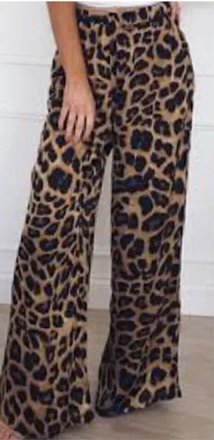 High waist Jaguar Print Flare pants! TALL 31 inseam‎ thumbnail 1