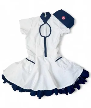 Retro Nurse Costume Dress thumbnail 1