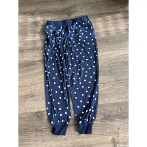 Kate Spade New York Navy White Polka Dot Henley Pajama Set Joggers Small thumbnail 6