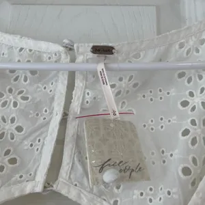 Free People Mockingbird White Eyelet Tiered Maxi Dress thumbnail 7